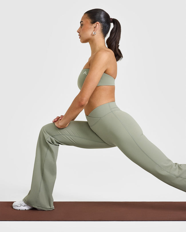 Unified Wrap Flared Bottoms | Soft Sage Green