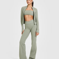 Unified Micro Bandeau Bralette | Soft Sage Green