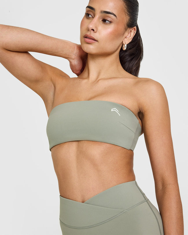 Unified Micro Bandeau Bralette | Soft Sage Green