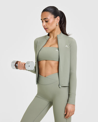 Unified Micro Bandeau Bralette | Soft Sage Green