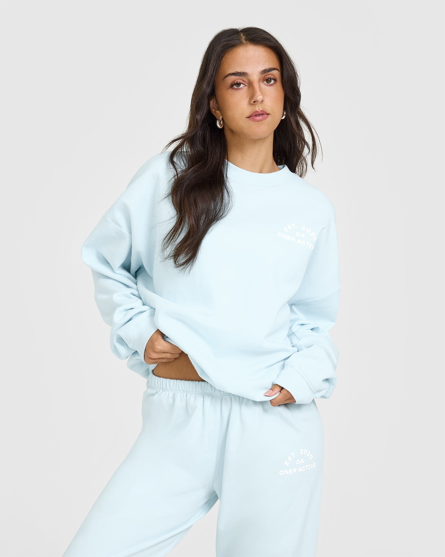 Lightweight Sweatshirt With Graphic | Cloud Blue