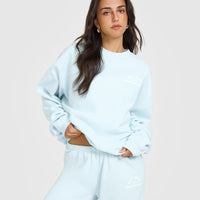 Lightweight Sweatshirt With Graphic | Cloud Blue