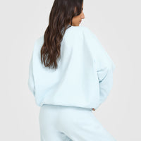 Lightweight Sweatshirt With Graphic | Cloud Blue