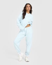 Lightweight Sweatshirt With Graphic | Cloud Blue