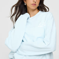 Lightweight Sweatshirt With Graphic | Cloud Blue