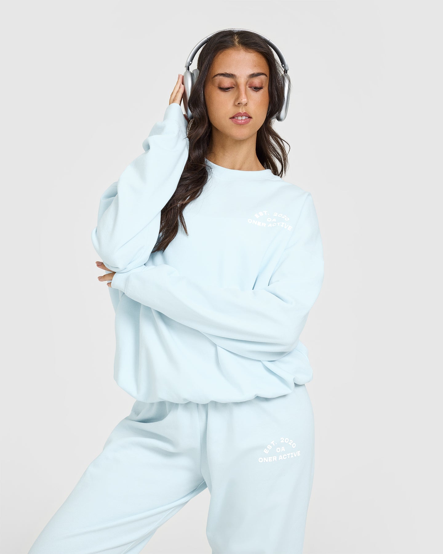 Lightweight Sweatshirt With Graphic | Cloud Blue
