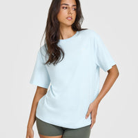 Classic Oversized Lightweight T-Shirt | Cloud Blue