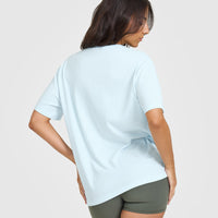 Classic Oversized Lightweight T-Shirt | Cloud Blue