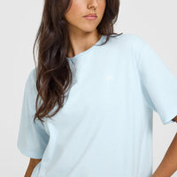 Classic Oversized Lightweight T-Shirt | Cloud Blue