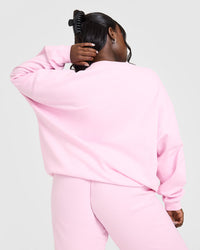 Lightweight Sweatshirt with Oner Logo | Washed Chalk Pink