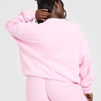 Lightweight Sweatshirt with Oner Logo | Washed Chalk Pink