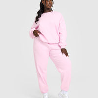 Lightweight Sweatshirt with Oner Logo | Washed Chalk Pink