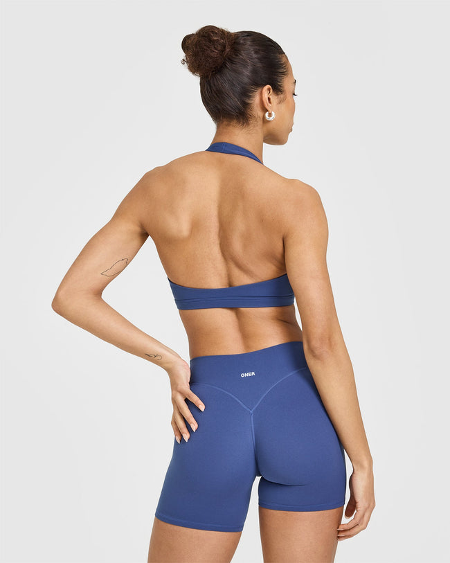 EasyLift™ Halter Bralette | Shadow Blue
