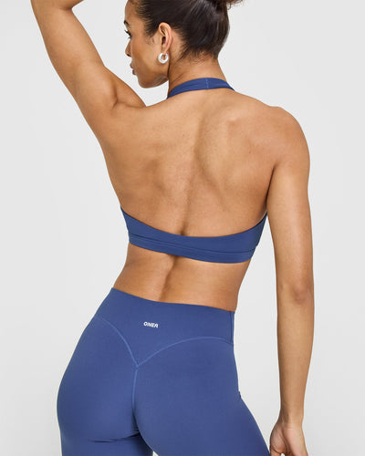 EasyLift™ Halter Bralette | Shadow Blue