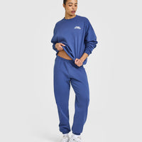 Lightweight Graphic Sweatshirt | Shadow Blue