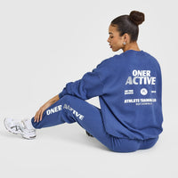 Lightweight Graphic Sweatshirt | Shadow Blue
