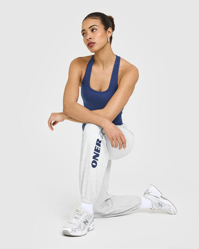 Mellowâ„¢ Rib Scoop Neck Vest with Built in Bra Shelf | Shadow Blue