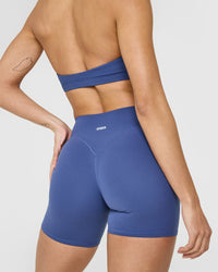 SoftMotion™ Shorts 6" with White Logo | Shadow Blue