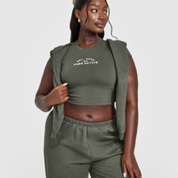 Cotton Baby T-Shirt with Graphic | Dark Khaki