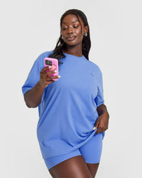 Classic Oversized Lightweight T-Shirt | Glaucous Blue