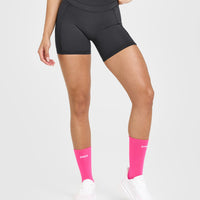 Unified High Waisted Pocket Shorts 6" | Coal