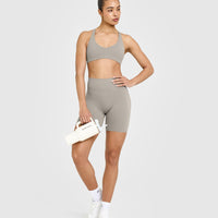 SoftMotion™ Cycling Shorts 8" | Warm Sand