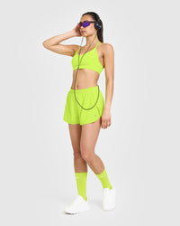 AirMove⢠Lined Shorts 3" | Charged Lime Green