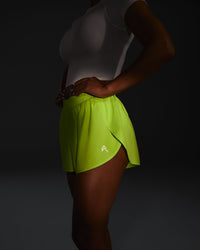 AirMove⢠Lined Shorts 3" | Charged Lime Green