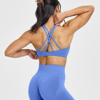 EasyLift™ High Neck Sports Bra | Glaucous Blue