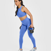 EasyLift™ High Neck Sports Bra | Glaucous Blue