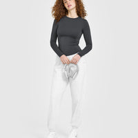 Mellow™ Soft Long Sleeve Top | Coal