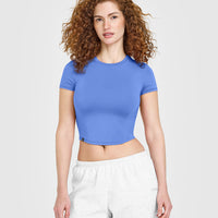 Mellow™ Soft Mid Short Sleeve T-Shirt | Glaucous Blue