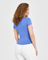 Mellow™ Soft Short Sleeve T-Shirt | Glaucous Blue