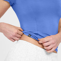 Mellow™ Soft Short Sleeve T-Shirt | Glaucous Blue