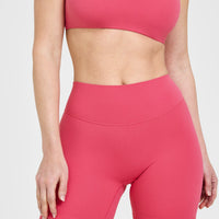 SoftMotion™ Shorts 6" with White Logo | Dark Velvet Pink