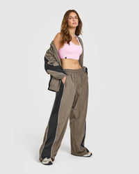 Mellow™ Rib Square Neck Bra | Chalk Pink