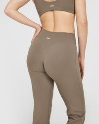 SoftMotion™ Flared Bottoms with White Logo | Moss Brown