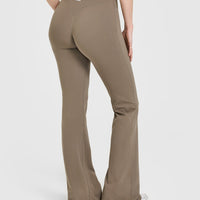 SoftMotion™ Flared Bottoms with White Logo | Moss Brown