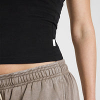 Cotton Fitted Vest | Black