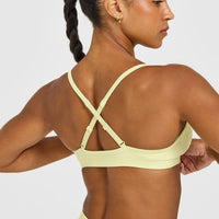 EnhanceLift™ Seamless Strappy Sports Bra | Pastel Yellow