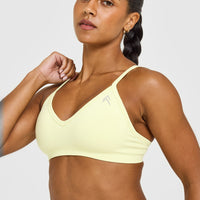 EnhanceLift™ Seamless Strappy Sports Bra | Pastel Yellow