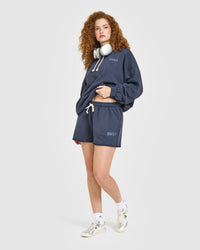Raw Lounge Oversized Hoodie | Washed True Blue