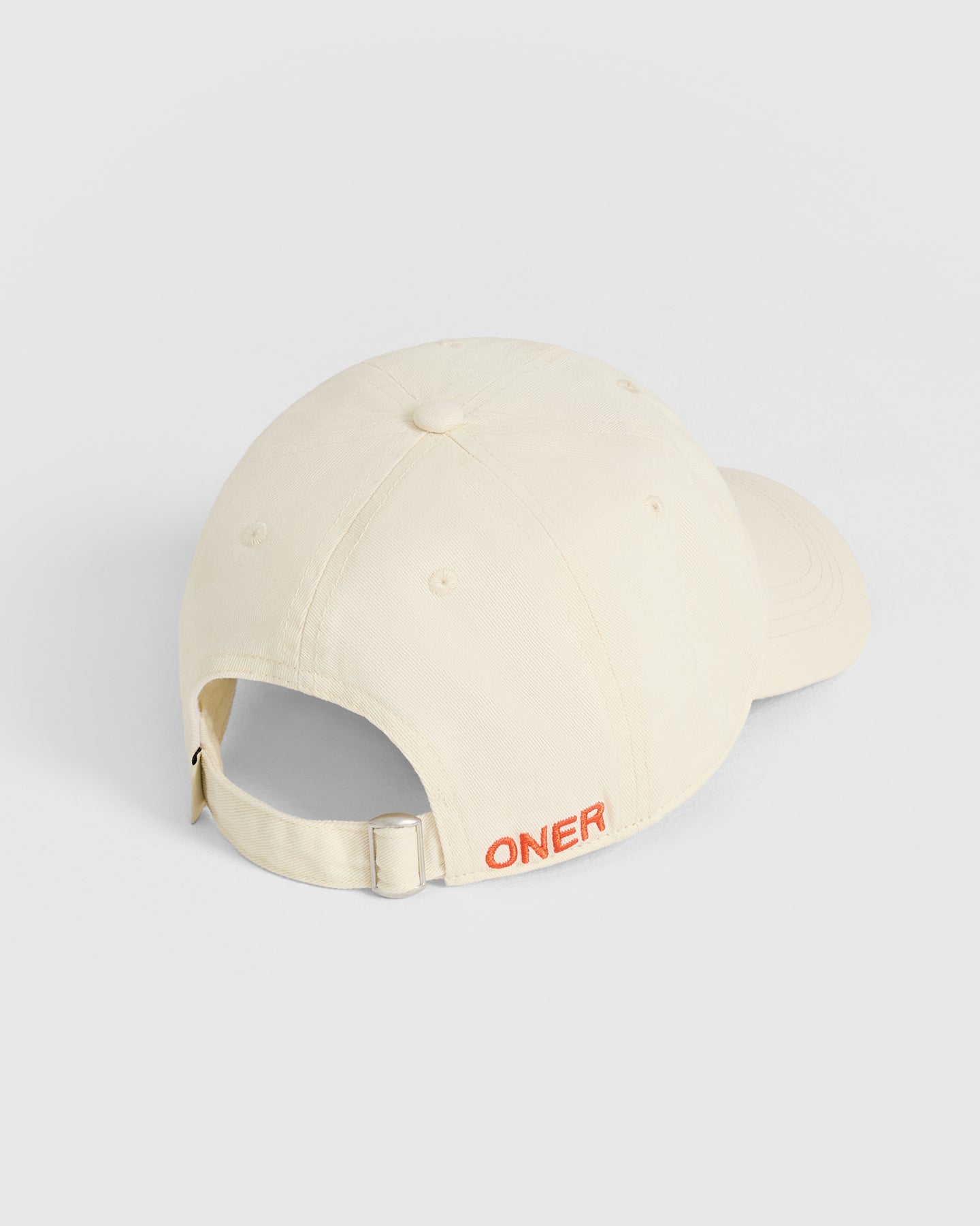 Classic Baseball Cap | Off White/Charged Orange