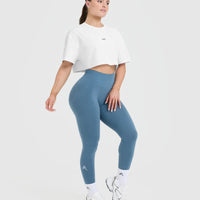 Classic Oner Graphic Crop Lightweight T-Shirt | White