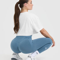 Classic Oner Graphic Crop Lightweight T-Shirt | White
