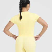 Cotton Icon Baby T-Shirt | Sherbert Yellow