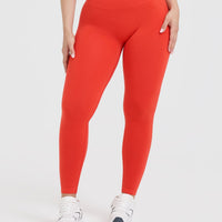 Effortless Seamless Leggings | Charged Orange