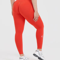Effortless Seamless Leggings | Charged Orange