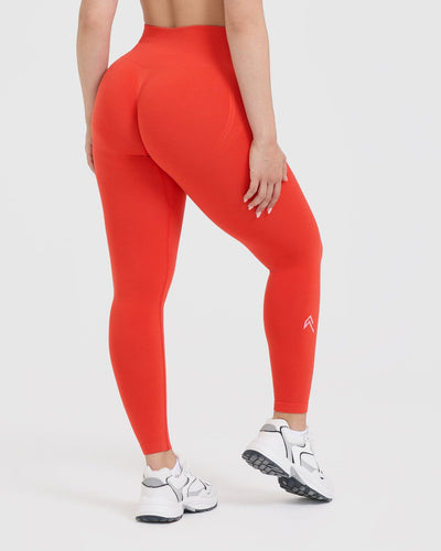 Effortless Seamless Leggings | Charged Orange