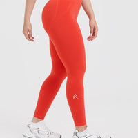 Effortless Seamless Leggings | Charged Orange